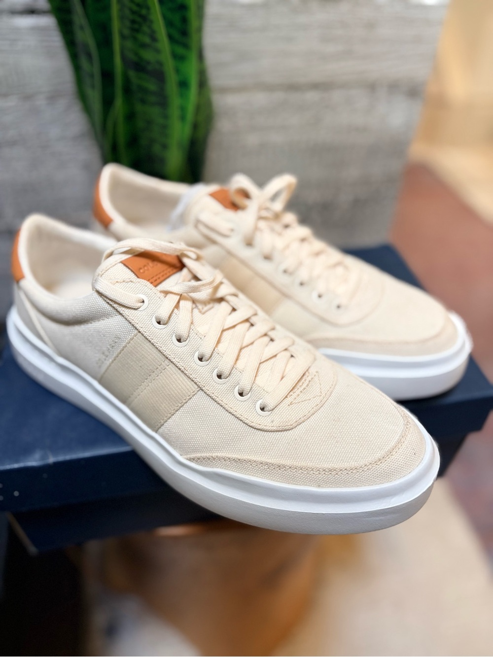 Cole Haan | GrandPro Rally Canvas Court Sneaker - Men's 9.5, Ivory/Tan/White